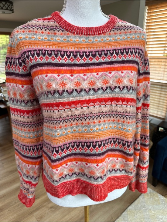 Sweaters - Vtg Y2K J. Crew  Colorful crew neck Fair Isle Sweater